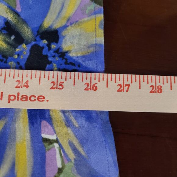 Anthro Figueroa & Flower Floral 3/4 Sleeve Shell Button Popover Blouse Plus 3X - Picture 11 of 11